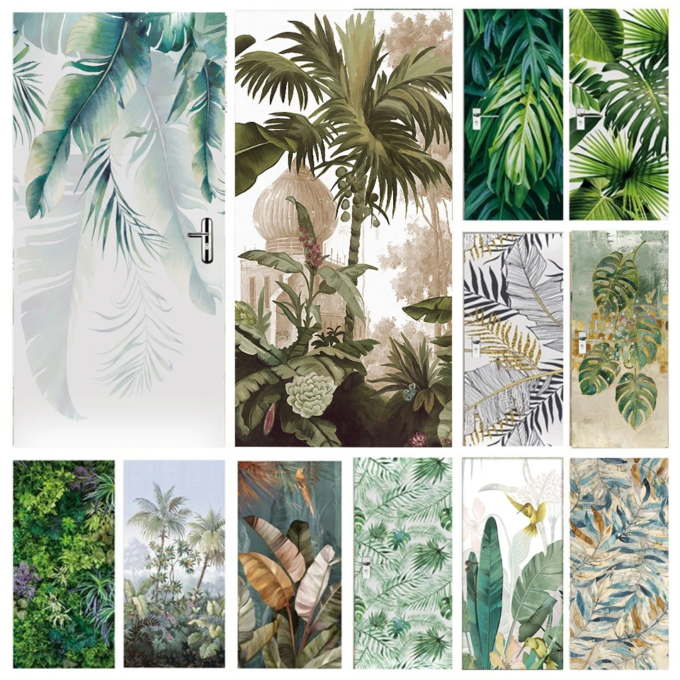 Green Palm Tree Wallpaper 3D Door Sticker Porch Entrance Wall Sticker Adhesive Vinyl Poster Furniture Refurbish Decal Door Cover
Green Palm Tree Wallpaper 3D Door Sticker Porch Entrance Wall Sticker Adhesive Vinyl Poster Furniture Refurbish Decal Door Cover