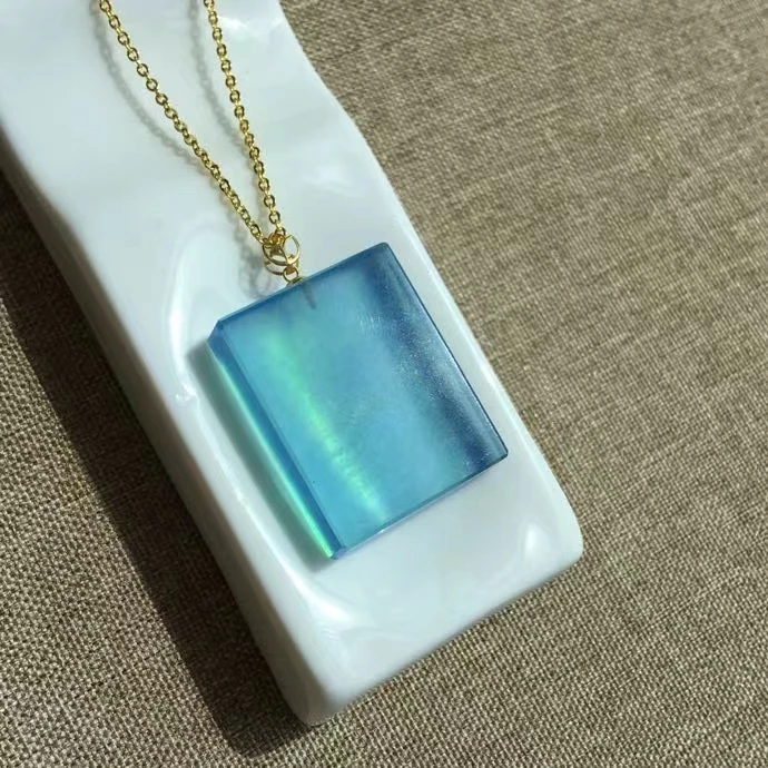 Natural Blue Aquamarine Rectangle Clear Pendant 18K Gold 28*21*7mm Women Men Bead Aquamarine Blue Rare 18K Gold Necklace AAAAA
Natural Blue Aquamarine Rectangle Clear Pendant 18K Gold 28*21*7mm Women Men Bead Aquamarine Blue Rare 18K Gold Necklace AAAAA