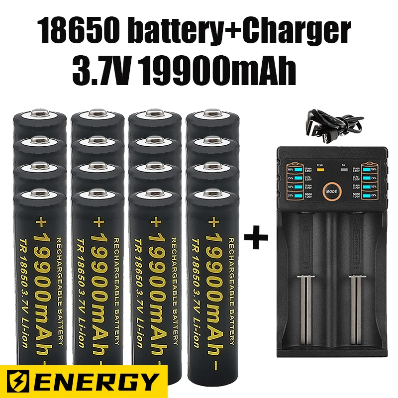 18650 Battery 100% Genuine INR18650-35E 19900mAh 3.7V 20A Rechargeable 18650 Lithium Ion Battery for Toys Power Tools Flashlight
18650 Battery 100% Genuine INR18650-35E 19900mAh 3.7V 20A Rechargeable 18650 Lithium Ion Battery for Toys Power Tools Flashlight