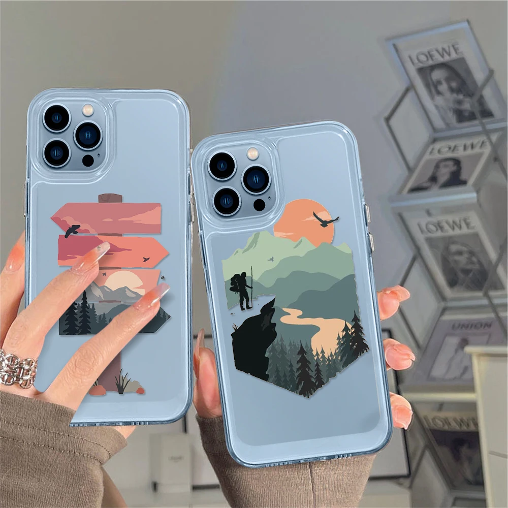 Painted Landscape Phone Case for iPhone 14 13 12 11 Pro Max Mini XS XR X Transparent Shell Back Cover for iPhone14promax Fundas
Painted Landscape Phone Case for iPhone 14 13 12 11 Pro Max Mini XS XR X Transparent Shell Back Cover for iPhone14promax Fundas