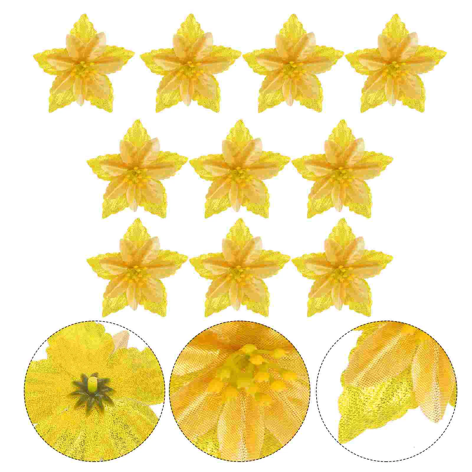 Christmas Flower Poinsettia Tree Flowers Glitter Layer Double Decoration Ornaments Artificial Decor Supplies Garland Diy Fake
Christmas Flower Poinsettia Tree Flowers Glitter Layer Double Decoration Ornaments Artificial Decor Supplies Garland Diy Fake
