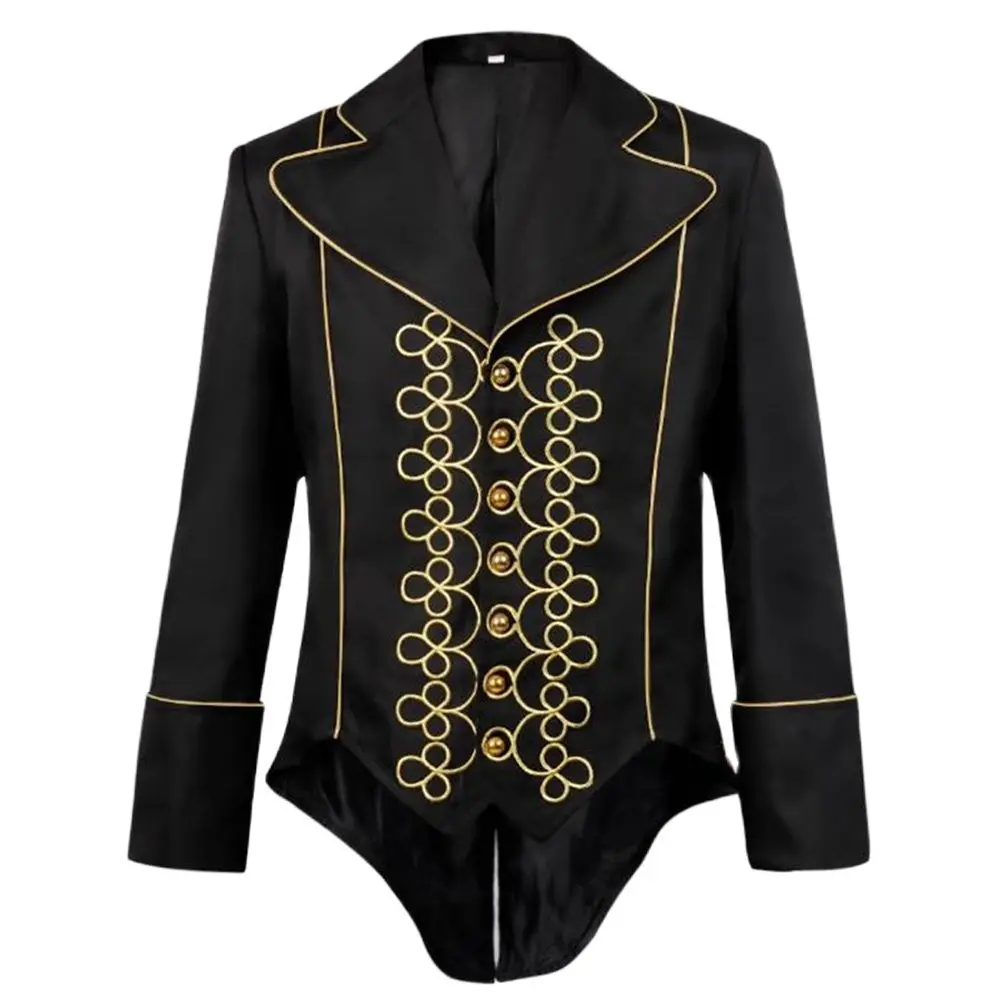 Men Jacket Coat Medieval Retro Lace Victorian Gothic Long Sleeve Button Tailcoat Steampunk Halloween Party Costume Clothing
Men Jacket Coat Medieval Retro Lace Victorian Gothic Long Sleeve Button Tailcoat Steampunk Halloween Party Costume Clothing