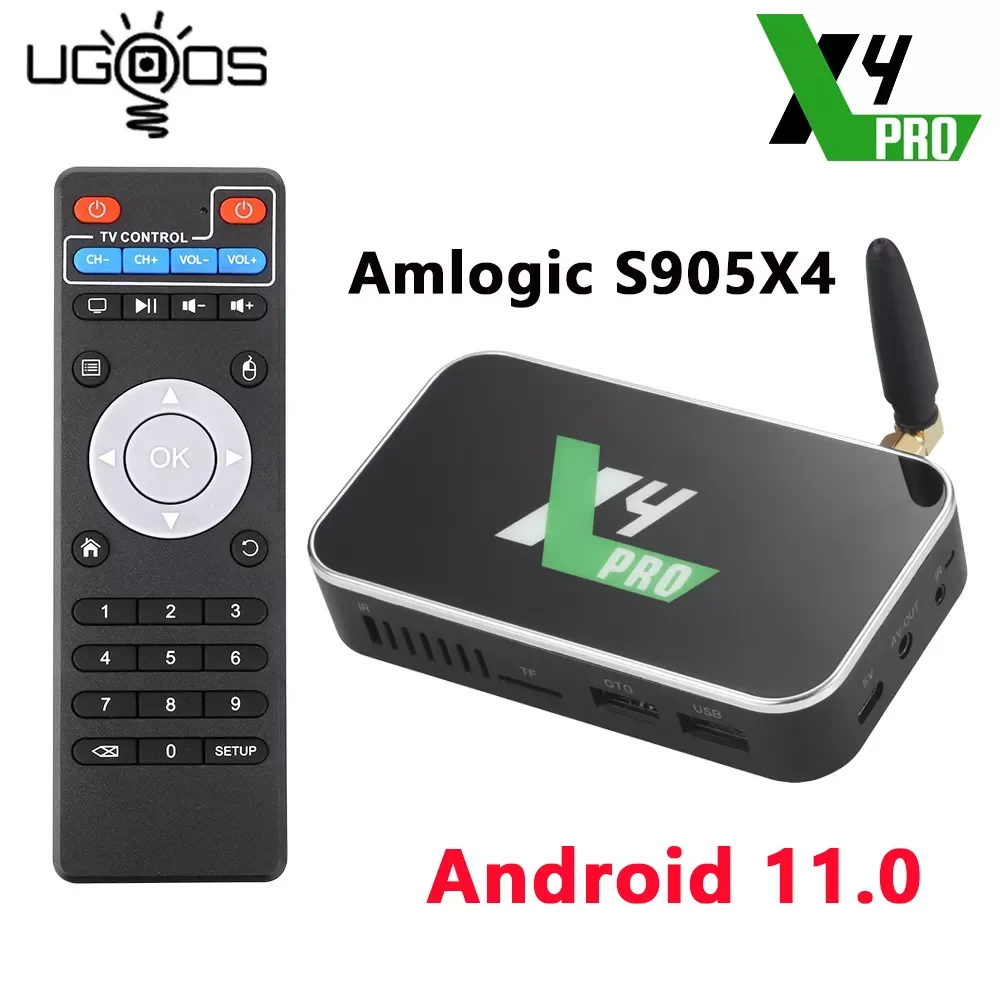 Ugoos X4 Pro Smart TV Box Android 11 4GB 32GB X4 Plus 64GB X4 Cube 2GB 16GB DDR4 Amlogic S905X4 WiFi 1000M 4K Set Top Box CanMix
Ugoos X4 Pro Smart TV Box Android 11 4GB 32GB X4 Plus 64GB X4 Cube 2GB 16GB DDR4 Amlogic S905X4 WiFi 1000M 4K Set Top Box CanMix