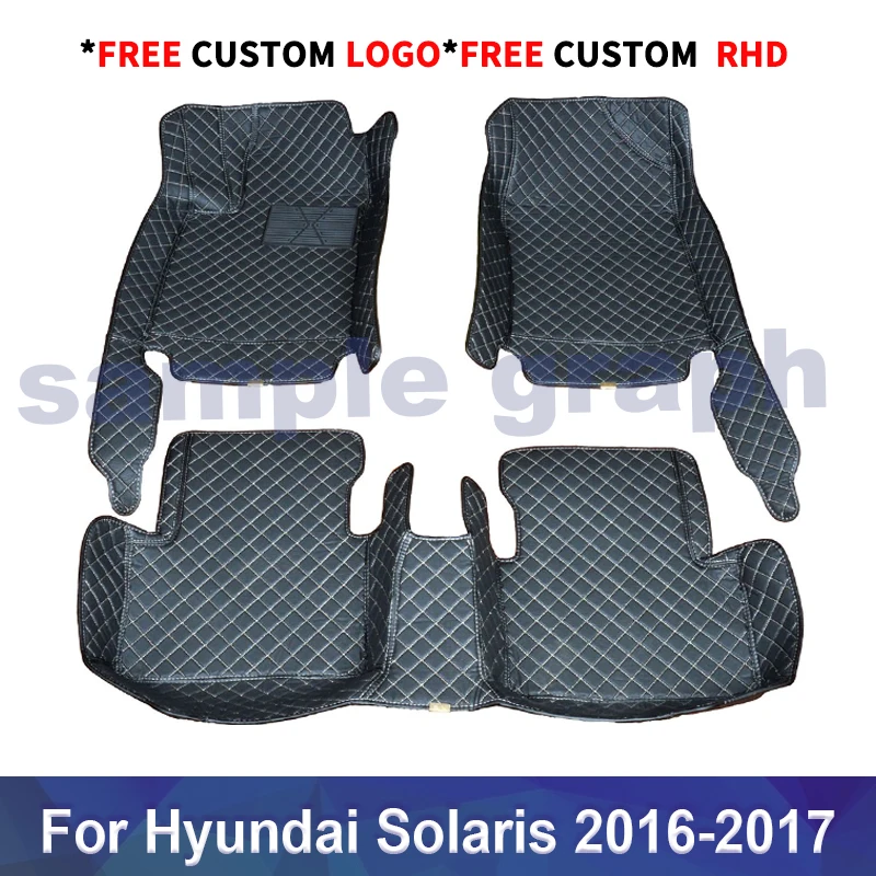 Custom Car floor mats for HYUNDAI Solaris Ⅱ Sd/Hb 2016-2017 Customauto foot Pads automobile carpet cover Car accessories
Custom Car floor mats for HYUNDAI Solaris Ⅱ Sd/Hb 2016-2017 Customauto foot Pads automobile carpet cover Car accessories