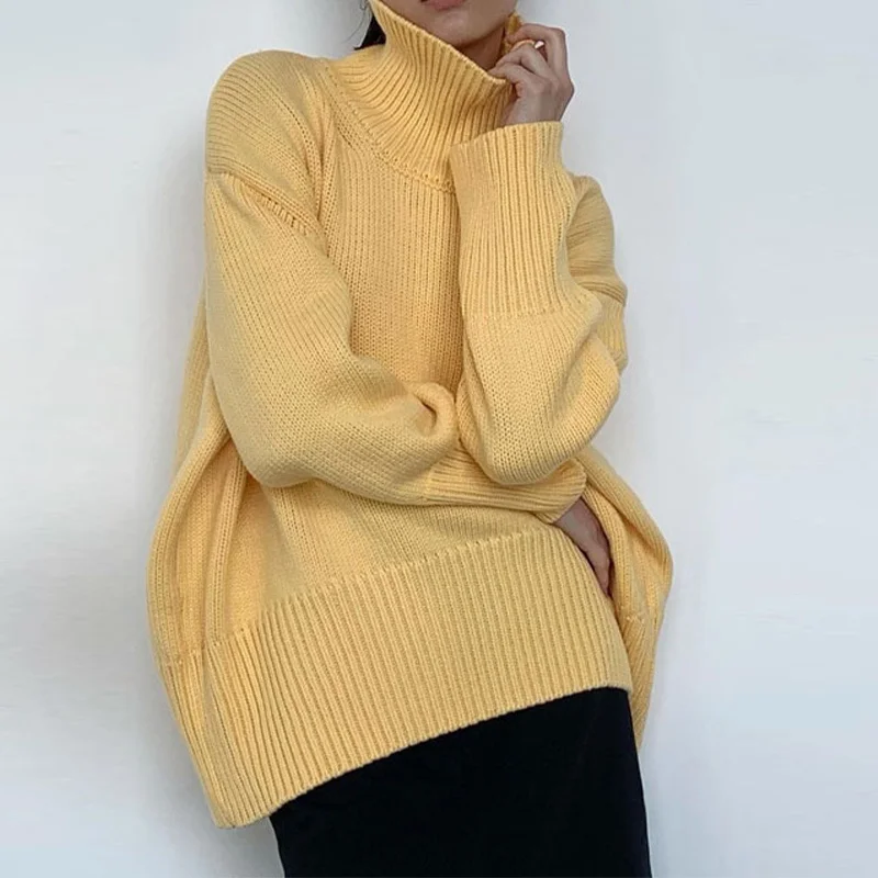 Long Batwing Sleeve Women's Knit Sweater Turtleneck Oversize Loose Autumn Solid Female Jumper Pullover 2023 Casual Ladies Top
Long Batwing Sleeve Women's Knit Sweater Turtleneck Oversize Loose Autumn Solid Female Jumper Pullover 2023 Casual Ladies Top