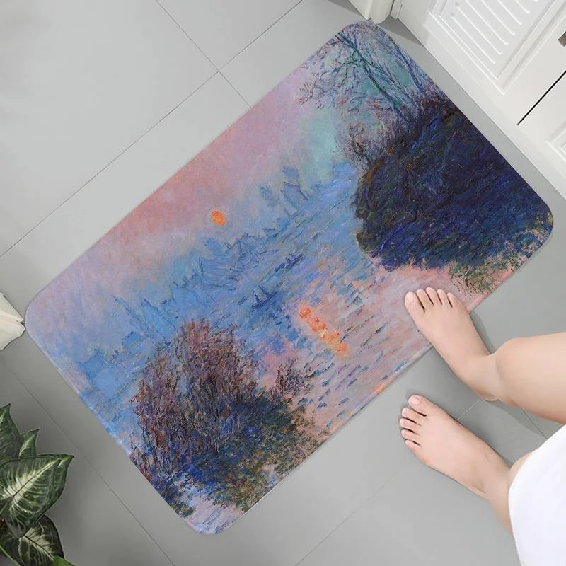 Doormat Carpet Soft Washable Rug Entrance Indoor Mats Kitchen Modern Decoration Claude Monet Art Area Rugs Lounge Rug Prayer Rug 
Doormat Carpet Soft Washable Rug Entrance Indoor Mats Kitchen Modern Decoration Claude Monet Art Area Rugs Lounge Rug Prayer Rug