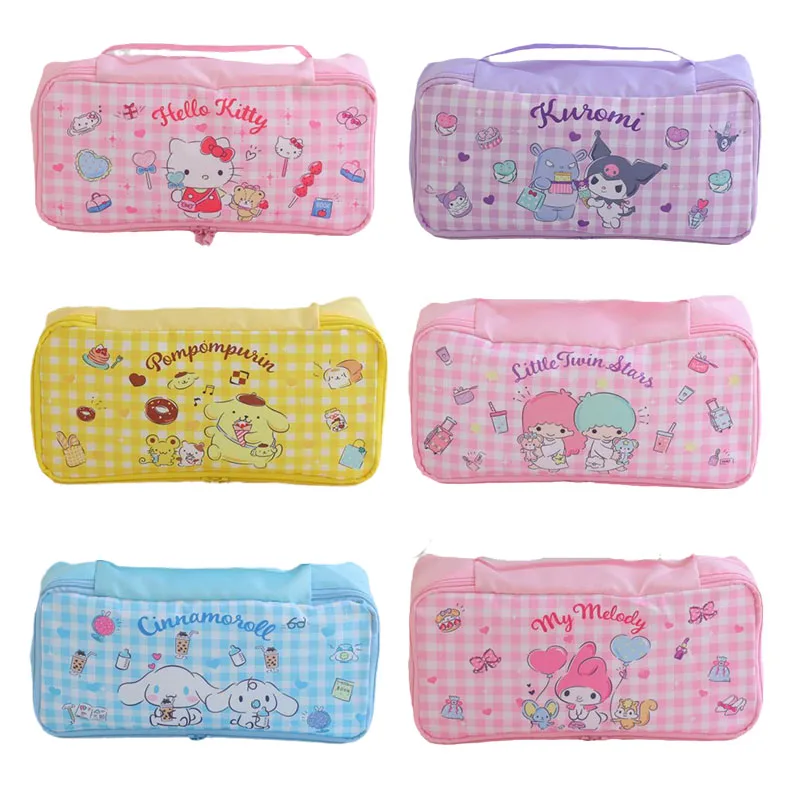 Аниме Kawaii Sanrios Kuromi My Melody Cinnamoroll Kittys Purins Мультфильм Путешествия Портативные предметы одежды сумка для хранения подарок на день рождения
Аниме Kawaii Sanrios Kuromi My Melody Cinnamoroll Kittys Purins Мультфильм Путешествия Портативные предметы одежды сумка для хранения подарок на день рождения