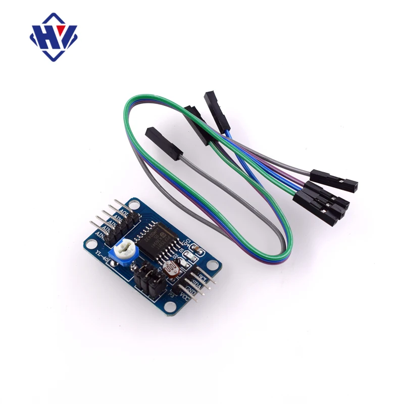 PCF8591 temperature lighting AD/DA conversion module digital-to-analog/digital-to-analog converter template to send DuPont line
PCF8591 temperature lighting AD/DA conversion module digital-to-analog/digital-to-analog converter template to send DuPont line