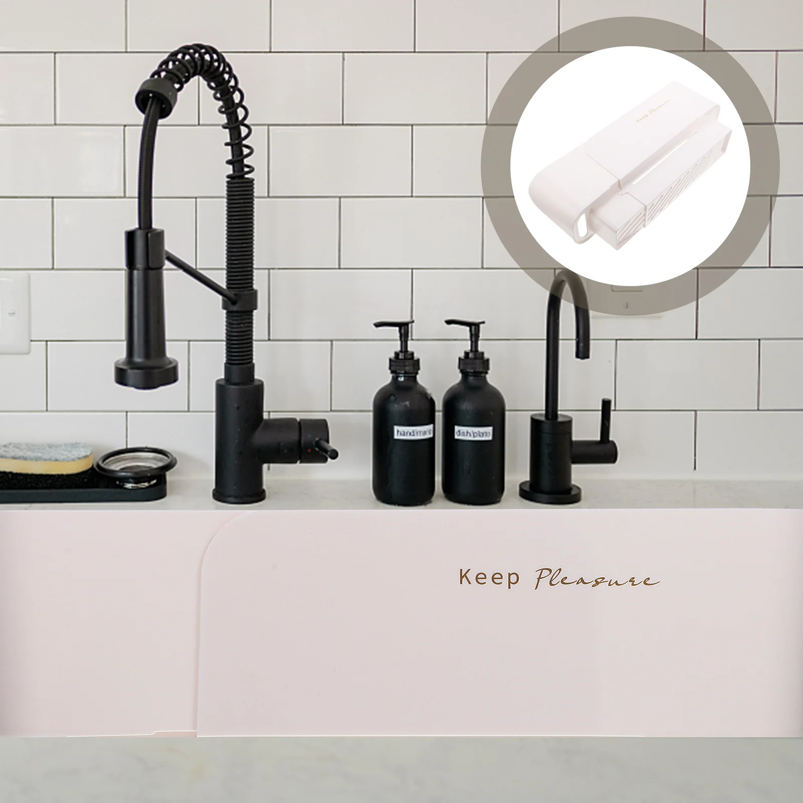Practical Sink Baffle Guard Extendable Anti-splash Baffle Plate Sink Splashing Guard
Practical Sink Baffle Guard Extendable Anti-splash Baffle Plate Sink Splashing Guard