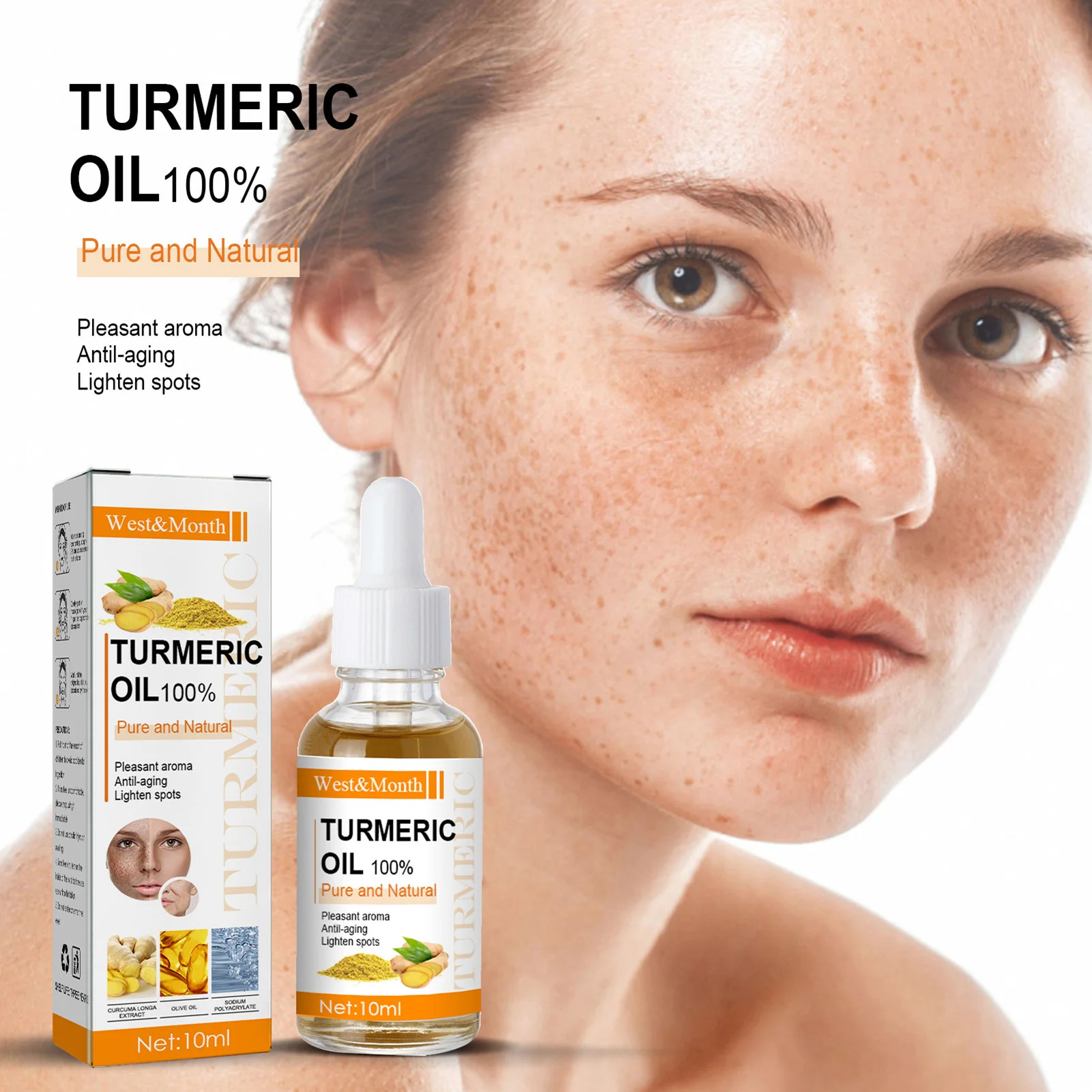 Turmeric Freckle Whitening Serum Remove Dark Spots Melasma Improve Dull Anti-Aging Bright Face Skin Corrector Beauty Repair Care
Turmeric Freckle Whitening Serum Remove Dark Spots Melasma Improve Dull Anti-Aging Bright Face Skin Corrector Beauty Repair Care