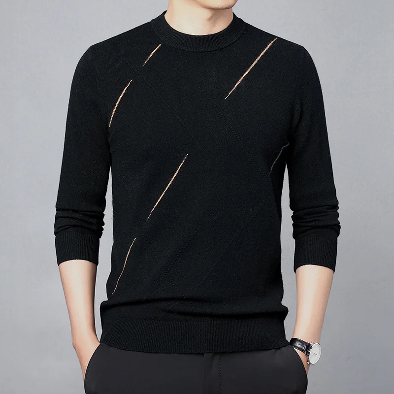 Sweater Wool Men's Cashmere 2023 Winter New round Neck Geometric Jacquard Temperament Men's Sweater
Sweater Wool Men's Cashmere 2023 Winter New round Neck Geometric Jacquard Temperament Men's Sweater