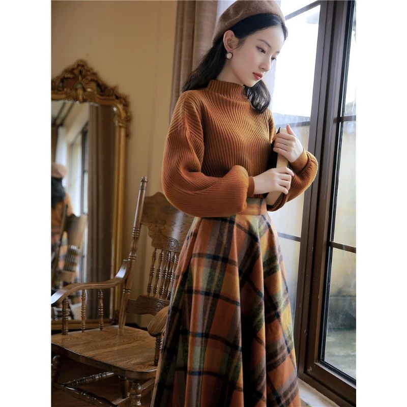Woman High Quality Casual Skirt Set Female Long Sleeved Pullover and Sweater Skirts Ladies Two Piece Suit Two Piece Sets G191
Woman High Quality Casual Skirt Set Female Long Sleeved Pullover and Sweater Skirts Ladies Two Piece Suit Two Piece Sets G191