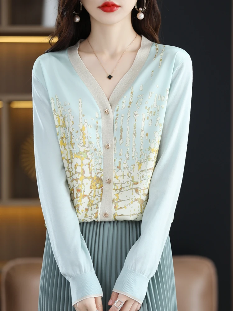 Spring Wool Silk Patchwork Cardigan Tie Dye Sweaters Women 2023 Korean Style Long Sleeve Tops Mujer Clothing New In Outerwears
Spring Wool Silk Patchwork Cardigan Tie Dye Sweaters Women 2023 Korean Style Long Sleeve Tops Mujer Clothing New In Outerwears