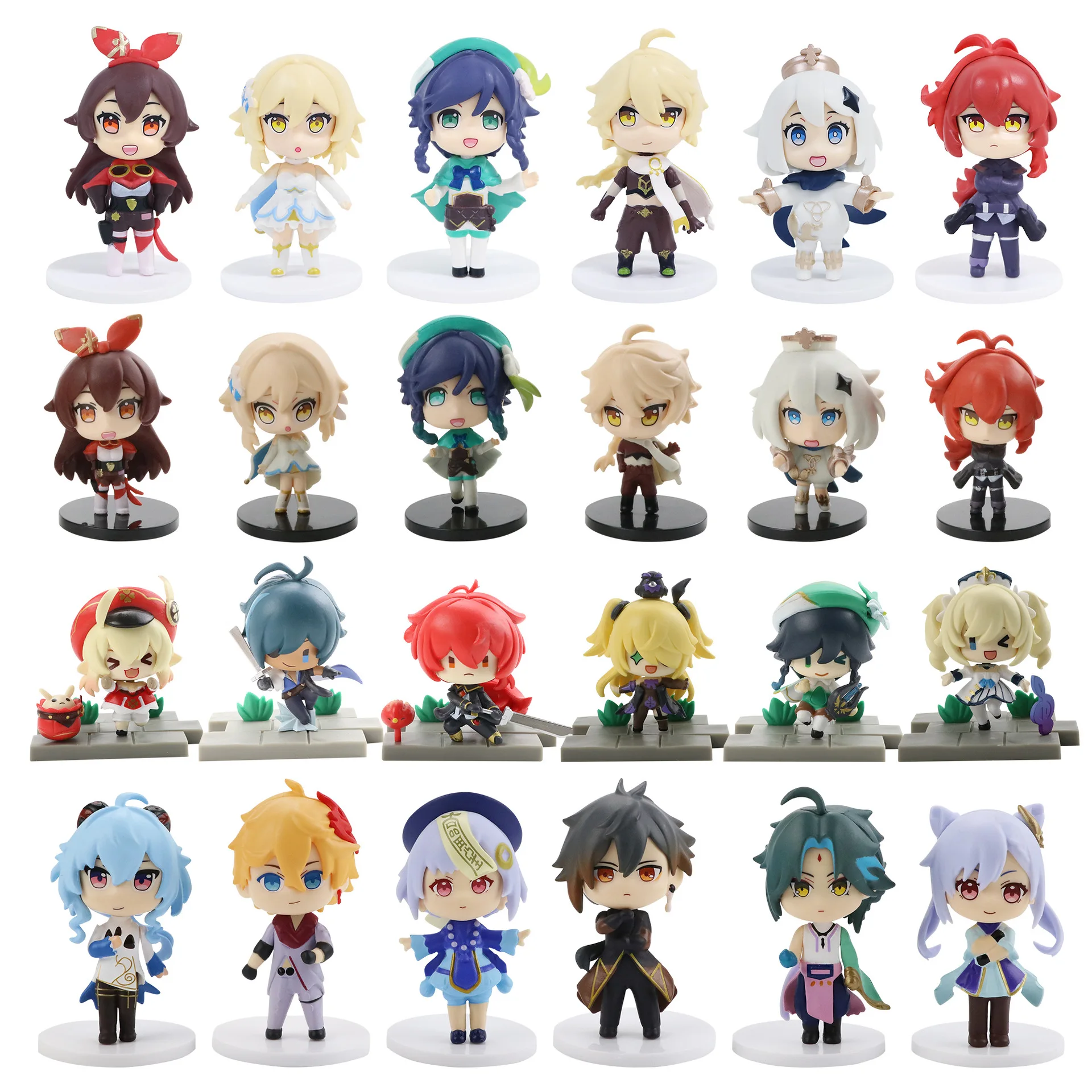 6Pcs/Set Genshin Impact Anime Figure Klee/Paimon/Barbatos/Aether/Diluc Ragnvindr/Amber Action Figure Collectible Model Toys
6Pcs/Set Genshin Impact Anime Figure Klee/Paimon/Barbatos/Aether/Diluc Ragnvindr/Amber Action Figure Collectible Model Toys