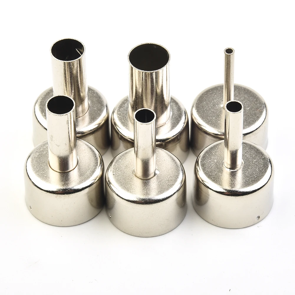 Hot Air Tool Nozzle Soldering Station Welding Heat Resistant Silver Stainless steel Universal Sprayer 6pcs Accs
Hot Air Tool Nozzle Soldering Station Welding Heat Resistant Silver Stainless steel Universal Sprayer 6pcs Accs