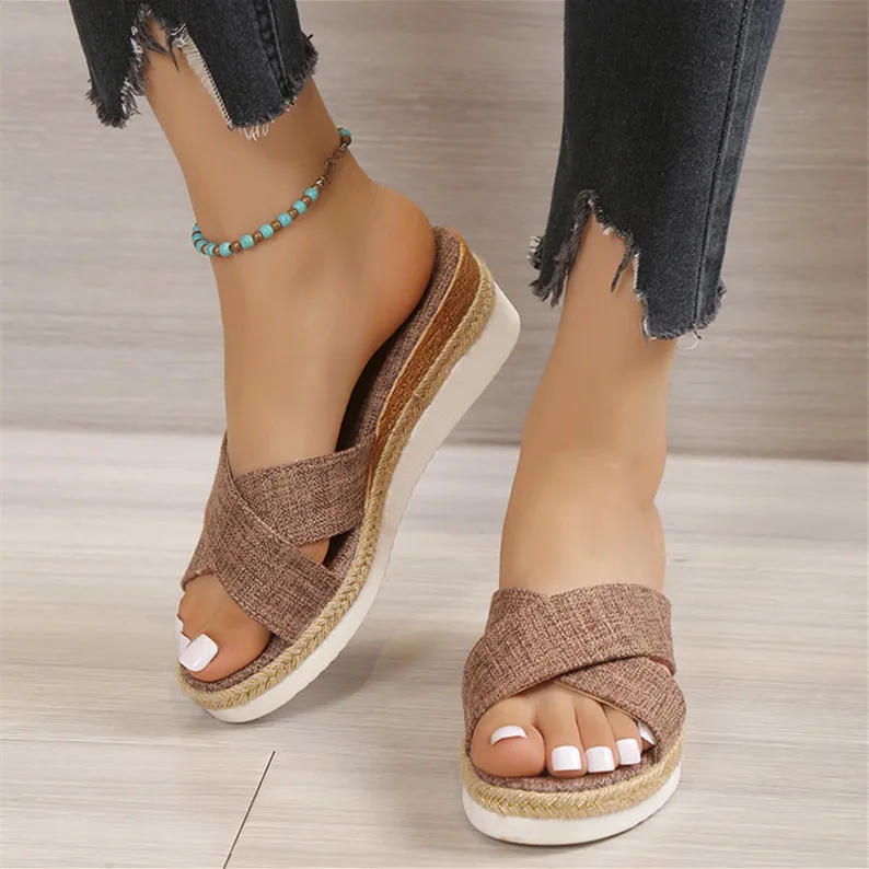 Women Sandals 2023 New Summer Shoes For Women Wedge Sandals Medium Heels Zapatos Mujer Platform Slippers Women Summer Footwear
Women Sandals 2023 New Summer Shoes For Women Wedge Sandals Medium Heels Zapatos Mujer Platform Slippers Women Summer Footwear