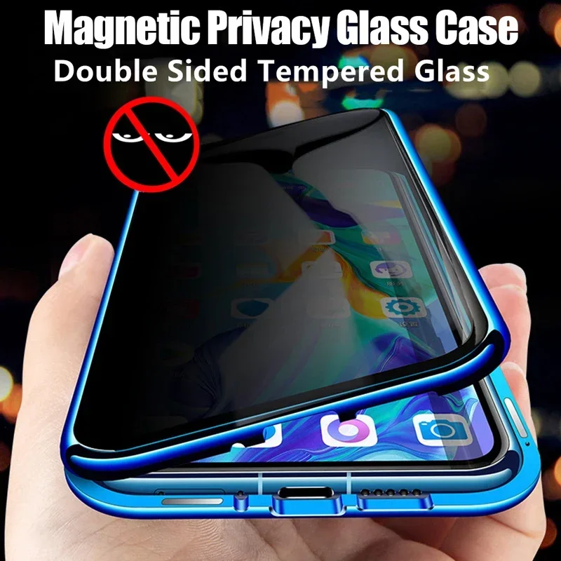 Anti-Peeping Privacy Protection Magnetic Case For iPhone 15 11 14 12 13 Mini Pro XS Max XR SE2 X 8 Plus Double Glass Metal Cover
Anti-Peeping Privacy Protection Magnetic Case For iPhone 15 11 14 12 13 Mini Pro XS Max XR SE2 X 8 Plus Double Glass Metal Cover