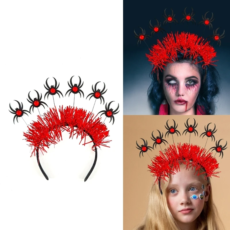 Spooky Spiders Shape Hair Hoop Photoshoot Hair Holder Halloween Cosplay Party Costume Headwear for Children Women
Spooky Spiders Shape Hair Hoop Photoshoot Hair Holder Halloween Cosplay Party Costume Headwear for Children Women