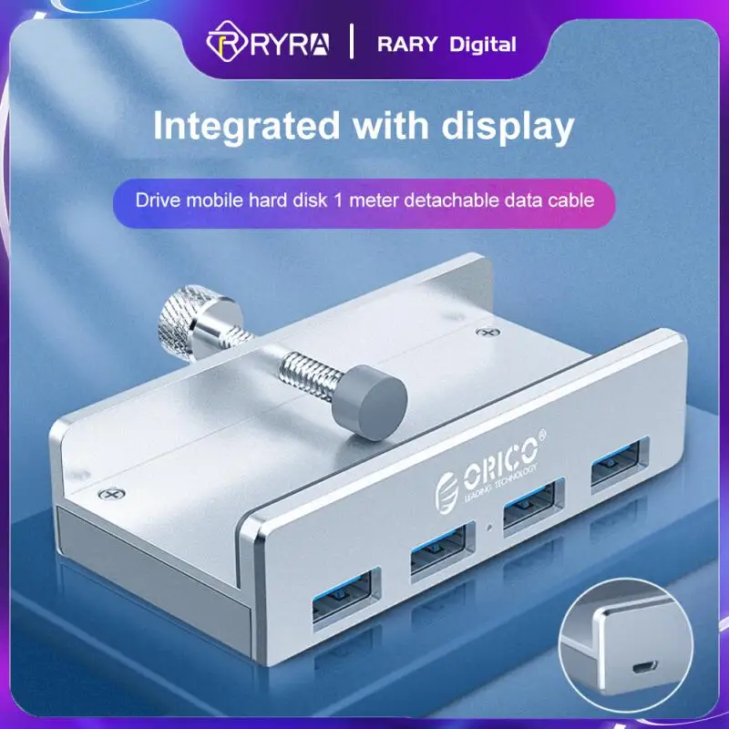 RYRA MH4PU 4 Port Clip-type USB 3.0 HUB With Power Supply Super High Speed Expansion 5G Data Transmission For Laptop Accessories
RYRA MH4PU 4 Port Clip-type USB 3.0 HUB With Power Supply Super High Speed Expansion 5G Data Transmission For Laptop Accessories