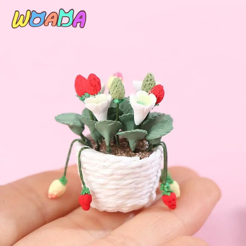 New 1:12 Dollhouse Miniature Strawberry Potted Plant Tree Potted Miniature Green Mini Tree Potted Plant Doll House Decor
New 1:12 Dollhouse Miniature Strawberry Potted Plant Tree Potted Miniature Green Mini Tree Potted Plant Doll House Decor