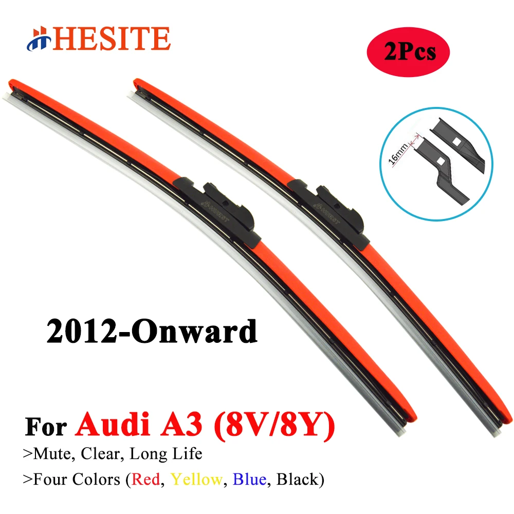 HESITE Colorful Windshield Wiper Blades For Auid A3 MK3 MK4 Hatchback Sportback Convertible 8V 8Y 2012 2013 2016 2018 2020 2022
HESITE Colorful Windshield Wiper Blades For Auid A3 MK3 MK4 Hatchback Sportback Convertible 8V 8Y 2012 2013 2016 2018 2020 2022