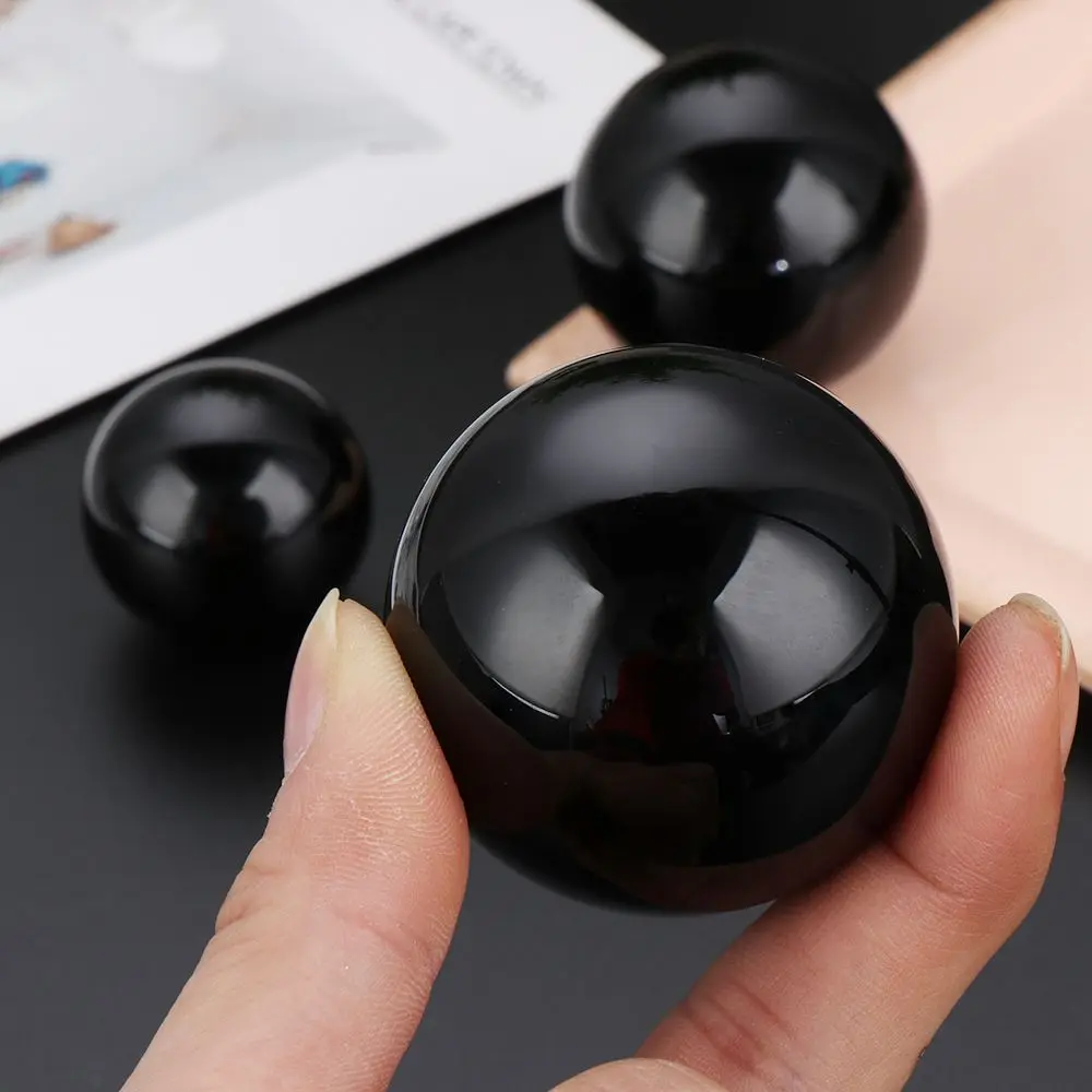30mm/40mm/50mm New Smelting Collectables Natural Gemstone Large Sphere Crystal Ball Black Obsidian Quartz Stone
30mm/40mm/50mm New Smelting Collectables Natural Gemstone Large Sphere Crystal Ball Black Obsidian Quartz Stone