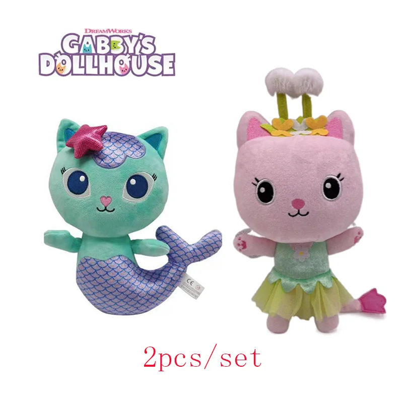 25cm 2pcs/set Gabbys Dollhouse Plush Toys Mercat Cartoon Stuffed Animals Cat Mermaid Plushie Dolls Kids Birthday Gifts
25cm 2pcs/set Gabbys Dollhouse Plush Toys Mercat Cartoon Stuffed Animals Cat Mermaid Plushie Dolls Kids Birthday Gifts