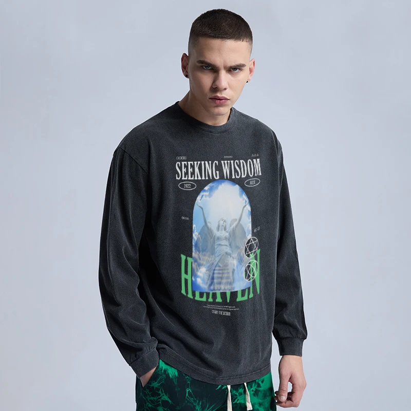 Colorich 2022, винтажные мужские футболки, мешковатая Мужская футболка с длинным рукавом, топы с принтом для молодых мужчин, футболки с круглым вы...
Colorich 2022, винтажные мужские футболки, мешковатая Мужская футболка с длинным рукавом, топы с принтом для молодых мужчин, футболки с круглым вы...