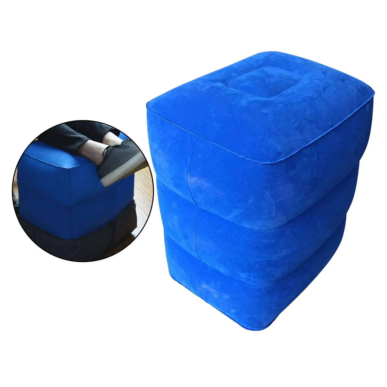 Foldable Travel Footrest Pillow PVC Flocking Comfortable Adjustable Relax Inflatable feet pillow for planes Trains Camping
Foldable Travel Footrest Pillow PVC Flocking Comfortable Adjustable Relax Inflatable feet pillow for planes Trains Camping