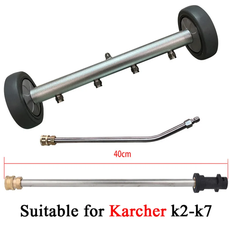 5000PSI 15 Inch Pressure Washer Chassis Cleaner Water Broom Car Chassis Cleaning 4 Nozzles With 2 Connecting Rods G1/4 QC
5000PSI 15 Inch Pressure Washer Chassis Cleaner Water Broom Car Chassis Cleaning 4 Nozzles With 2 Connecting Rods G1/4 QC
