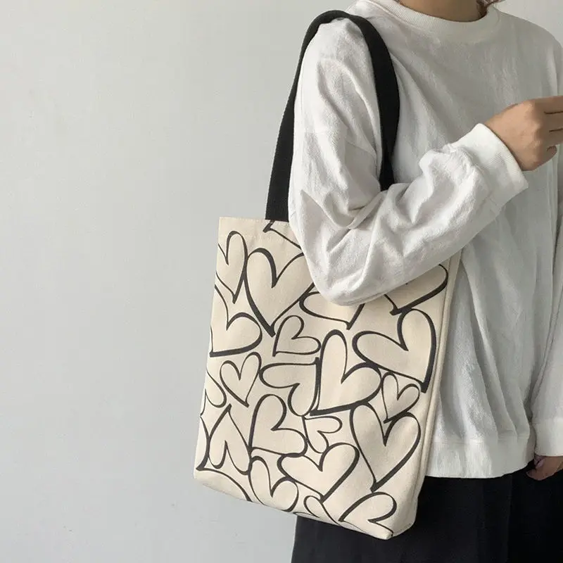 Women Canvas Shoulder Bag Ladies Casual Handbag Tote Bag Book Key Phone Large Capacity Cotton Reusable Shopping Beach Bag
Women Canvas Shoulder Bag Ladies Casual Handbag Tote Bag Book Key Phone Large Capacity Cotton Reusable Shopping Beach Bag