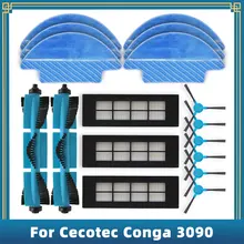 Compatible For Cecotec Conga 3090 Replacement Spare Parts Accessories Main Side Brush Hepa Filter Mop Cloth Rag Wheel