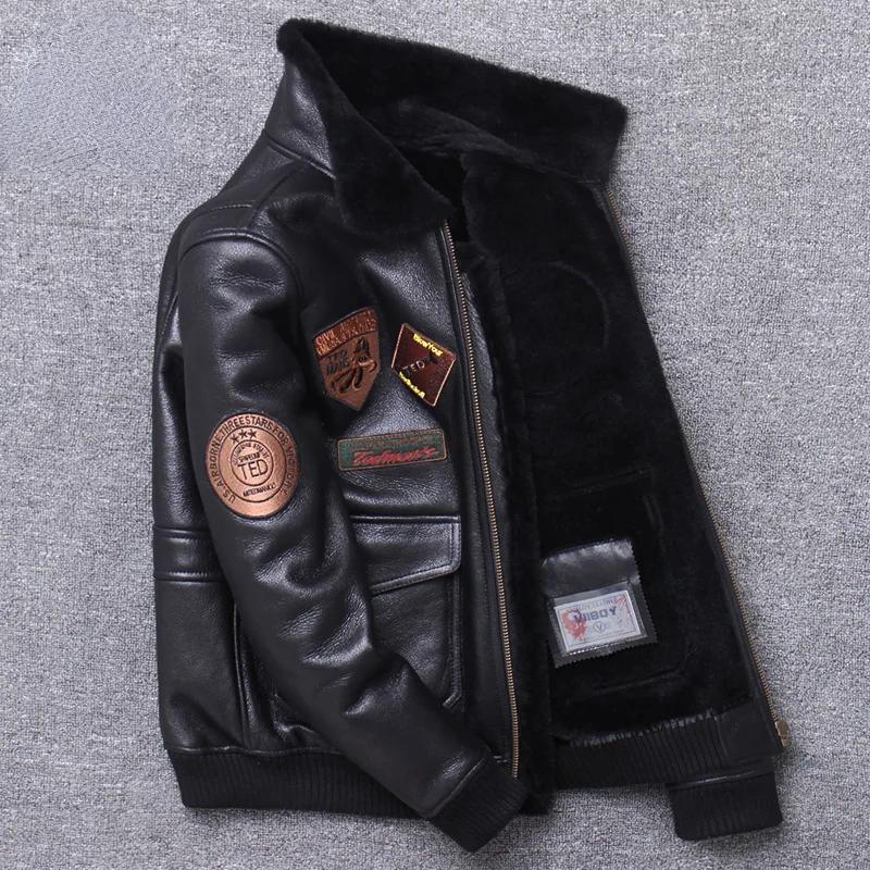 Genuine Leather Jackets Men 2024 New Natural Sheepskin Coats Men's Fur Motorcycle Real Winter Flight Suit Tide
Genuine Leather Jackets Men 2024 New Natural Sheepskin Coats Men's Fur Motorcycle Real Winter Flight Suit Tide