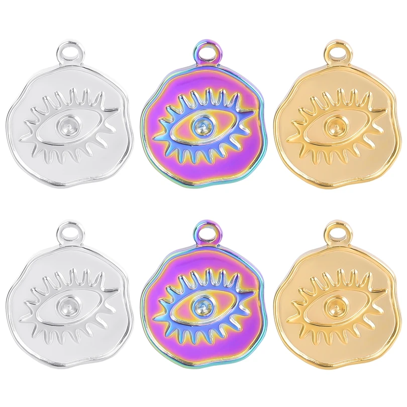5pcs/Lot Women's Jewelry Devil's Eye Stainless Steel Charms Accessories DIY Crafts Turkish Eye Necklace For Men Pendants Making
5pcs/Lot Women's Jewelry Devil's Eye Stainless Steel Charms Accessories DIY Crafts Turkish Eye Necklace For Men Pendants Making