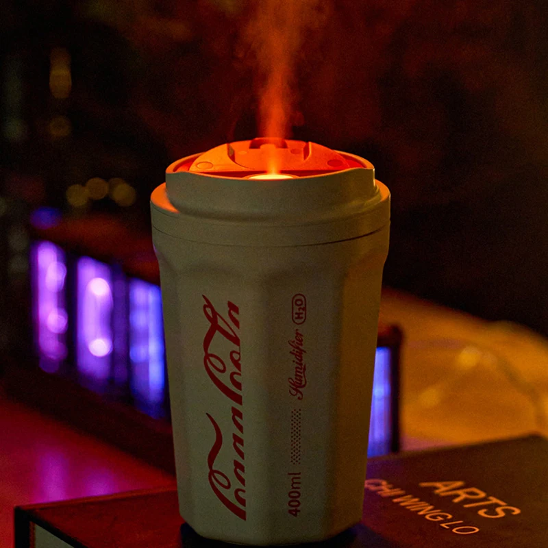 Diffuser Air Humidifier 400ml Wireless Air Humidifier Aroma Oil Diffuser Car Air Freshener Coke Cup Diffuser USB Rechargable
Diffuser Air Humidifier 400ml Wireless Air Humidifier Aroma Oil Diffuser Car Air Freshener Coke Cup Diffuser USB Rechargable