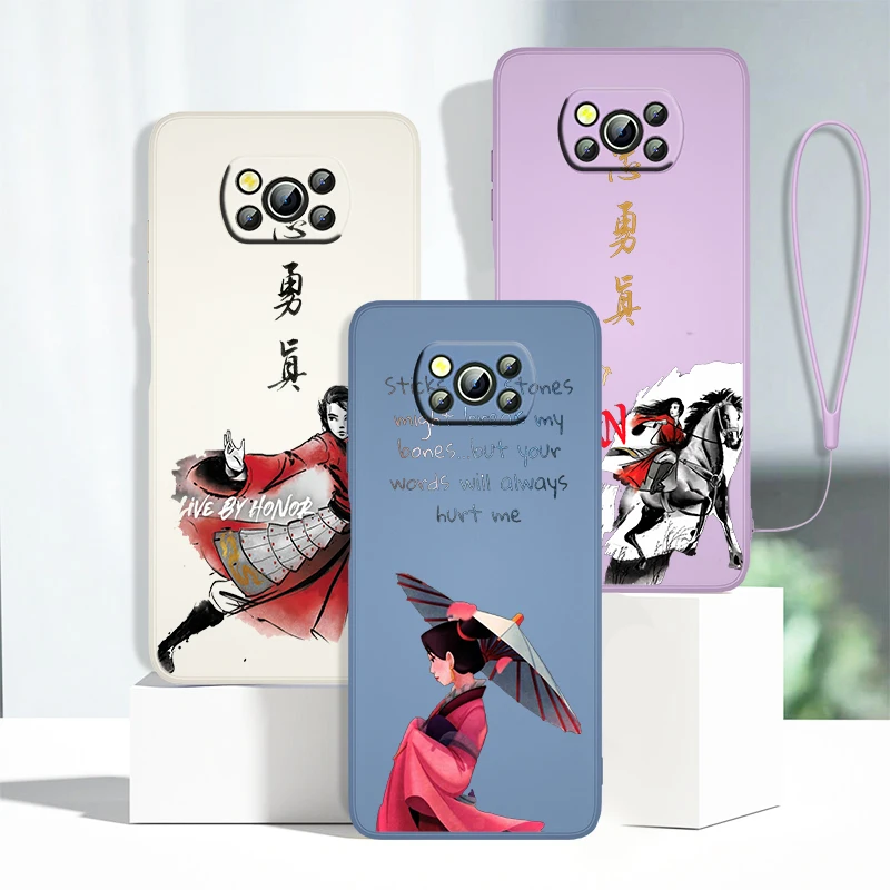 Disney Mulan Princess Phone Case For Xiaomi Mi 11 Lite Poco X4 X3 X2 C31 C3 M4 M3 F4 F3 GT Pro NFC 5G Liquid Rope Cover
Disney Mulan Princess Phone Case For Xiaomi Mi 11 Lite Poco X4 X3 X2 C31 C3 M4 M3 F4 F3 GT Pro NFC 5G Liquid Rope Cover