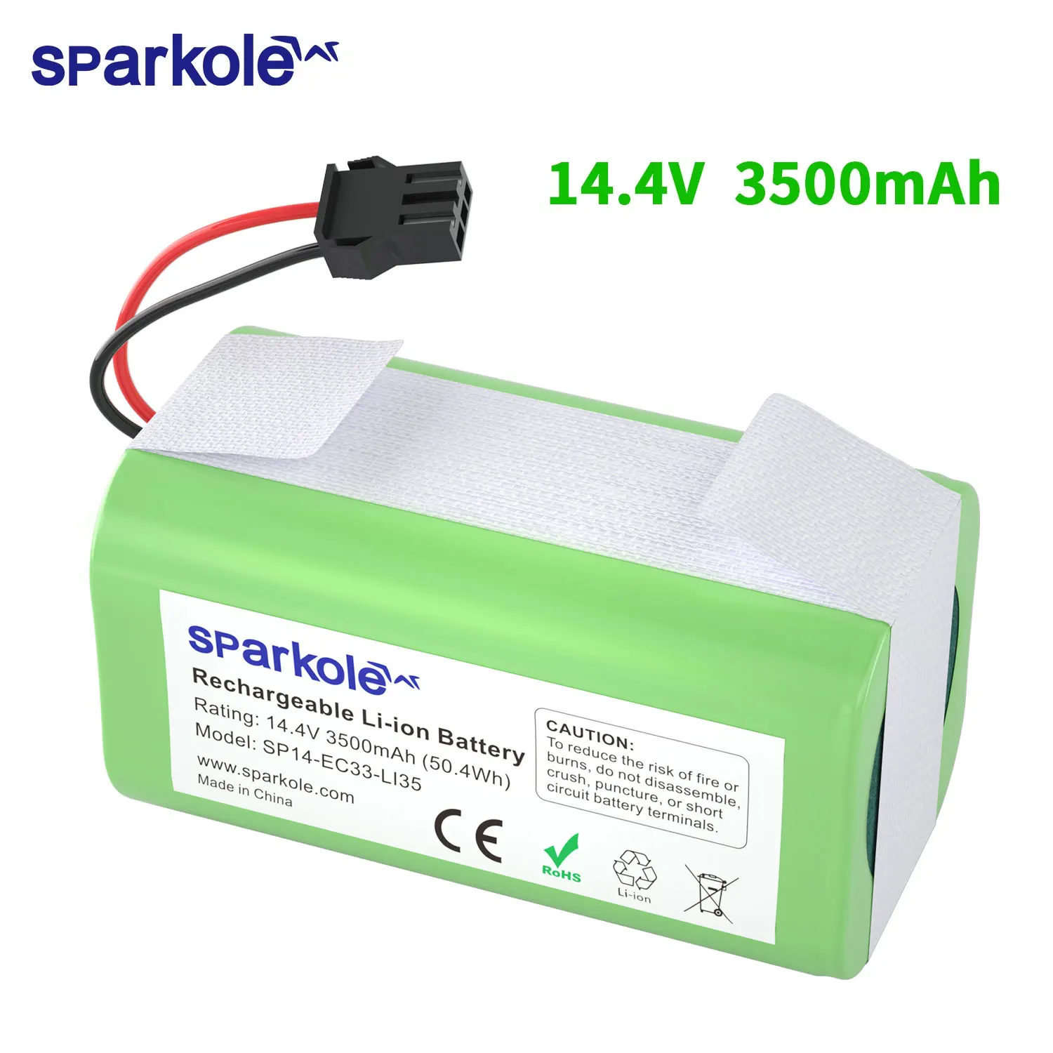 Sparkole 14.4V 3500mAh Li-ion Battery For Eufy Deebot N79S N79 DN622 Robovac 11 11S 11S Max Conga 990 1090 1190 Tesvor X500
Sparkole 14.4V 3500mAh Li-ion Battery For Eufy Deebot N79S N79 DN622 Robovac 11 11S 11S Max Conga 990 1090 1190 Tesvor X500
