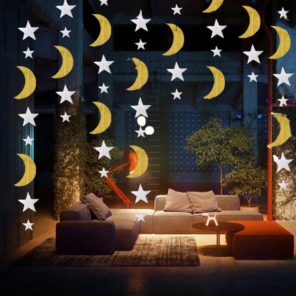 2M Mirror Moon Pentagram Drawing String Festive Celebration Decoration Party Star Decoration Wedding Paper String Supplies
2M Mirror Moon Pentagram Drawing String Festive Celebration Decoration Party Star Decoration Wedding Paper String Supplies
