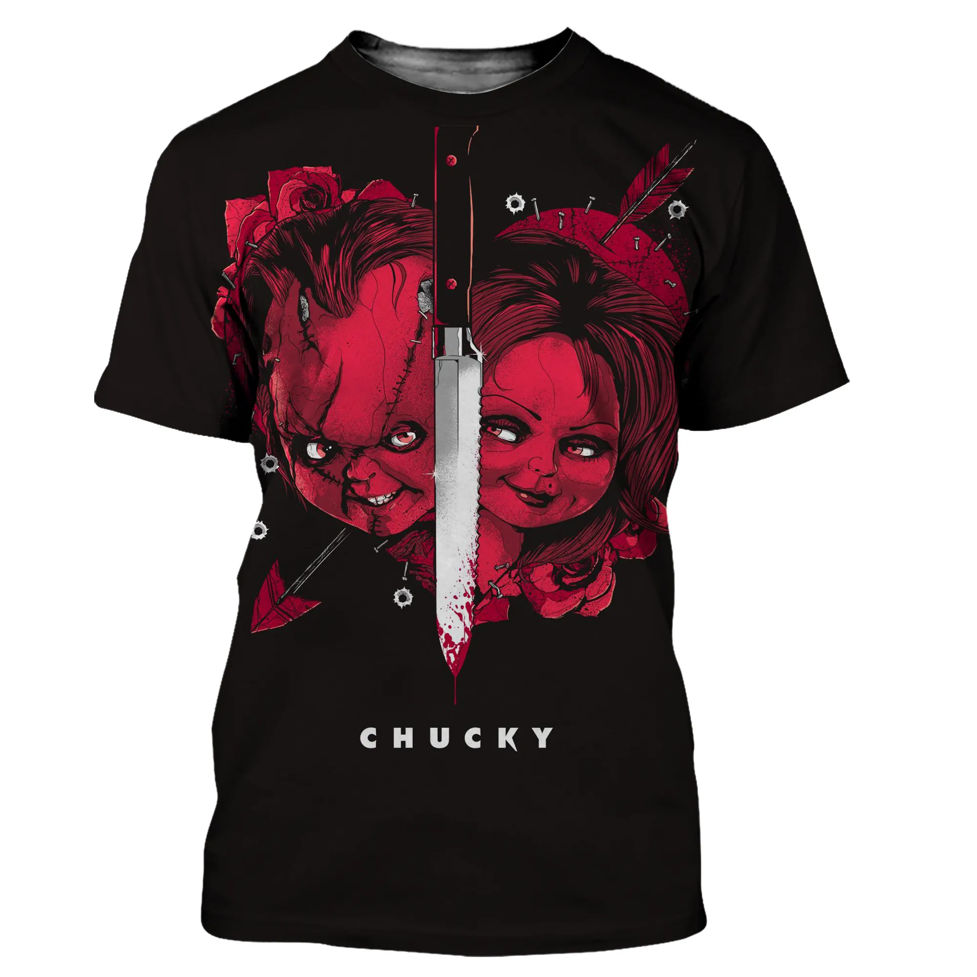 Horror Movie Child's Play Chucky 3D Print T-shirts Men Anime Graphic Hip Hop Cool T Shirt Homme Boy Girl Fashion Streetwear Tops
Horror Movie Child's Play Chucky 3D Print T-shirts Men Anime Graphic Hip Hop Cool T Shirt Homme Boy Girl Fashion Streetwear Tops