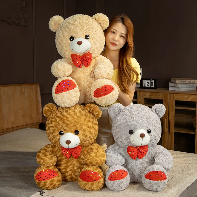 

35-60cm High Quality Sitting Bear Plush Doll Soft Stuffed Animal Teddy Bear Plush Toys Kids Girls Valentine Lover Birthday Gift