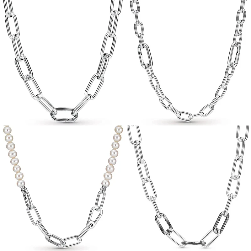 Original 925 Sterling Silver Me Styling Freshwater Cultured Pearl Small Link Chain Necklace For Bead Charm Diy Jewelry
Original 925 Sterling Silver Me Styling Freshwater Cultured Pearl Small Link Chain Necklace For Bead Charm Diy Jewelry