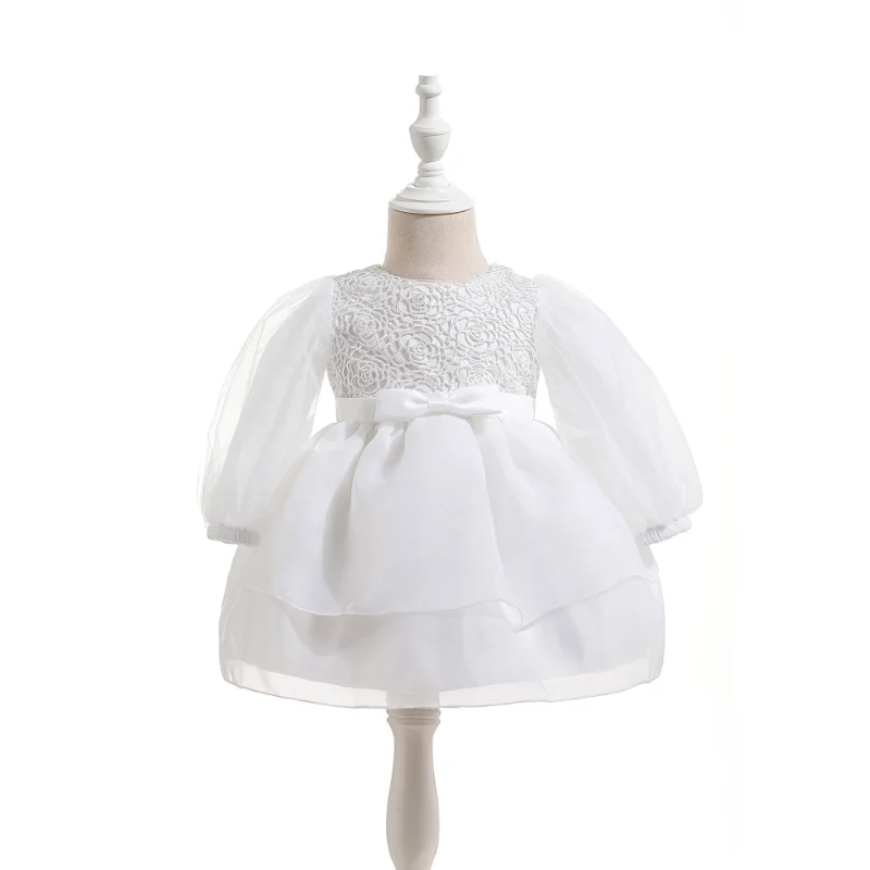2023 Baby Girl Clothing Spring Long Sleeve Dresses Newborn White Lace Princess Dress Ruffle Newborn Baptism Organza Frocks
2023 Baby Girl Clothing Spring Long Sleeve Dresses Newborn White Lace Princess Dress Ruffle Newborn Baptism Organza Frocks