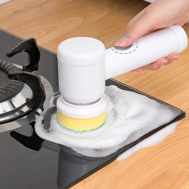 Rechargeable Electric Cleaning Brush 5-in-1 Handheld Cleaning Brush USB Multi-function Artifact Home Bathroom Sink Washing Tool
Rechargeable Electric Cleaning Brush 5-in-1 Handheld Cleaning Brush USB Multi-function Artifact Home Bathroom Sink Washing Tool