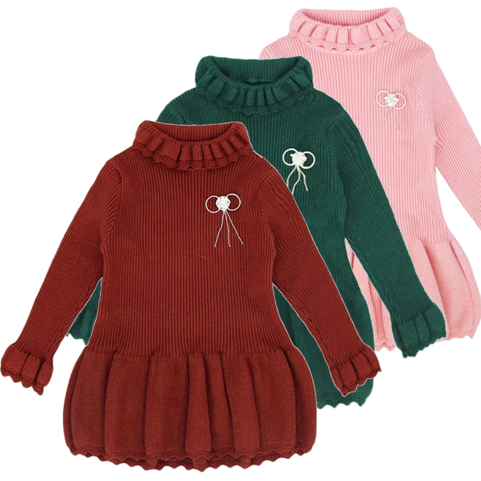 For 2-8 Years Girls Warm Knitted Dresses Infant Kids Long Sleeve Dress Winter Autumn Solid Color Clothes
For 2-8 Years Girls Warm Knitted Dresses Infant Kids Long Sleeve Dress Winter Autumn Solid Color Clothes