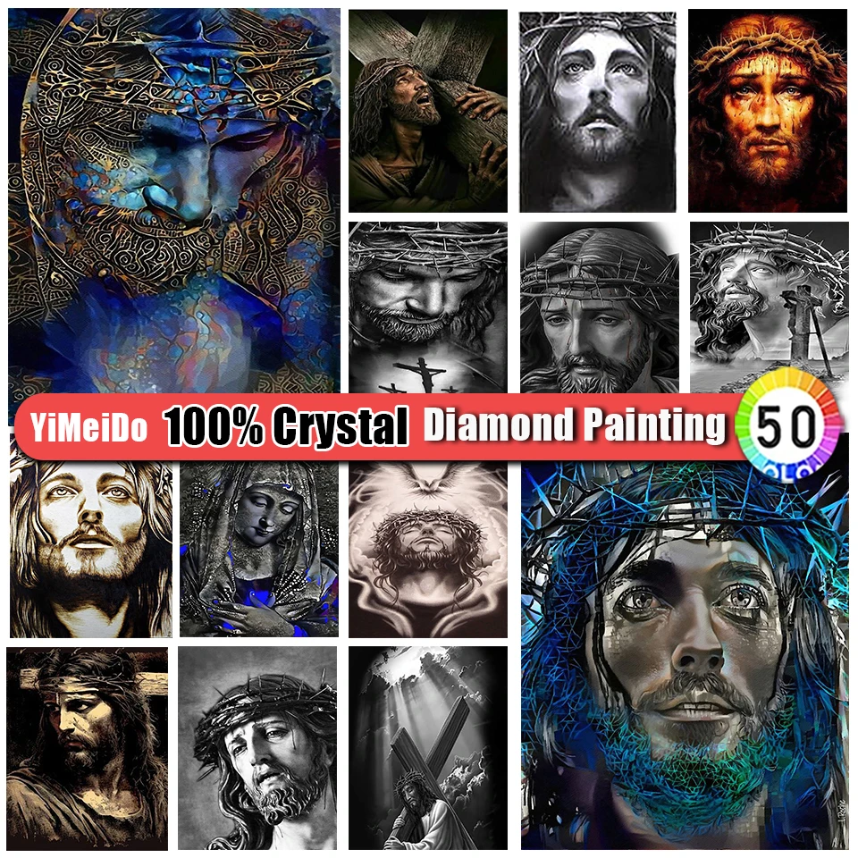 

YiMeiDo 100% алмазная живопись с кристаллами, икона 5D, набор «сделай сам», бриллиантовая вышивка, религиозная исус, мозаика, художественные картины, домашний декор, подарок