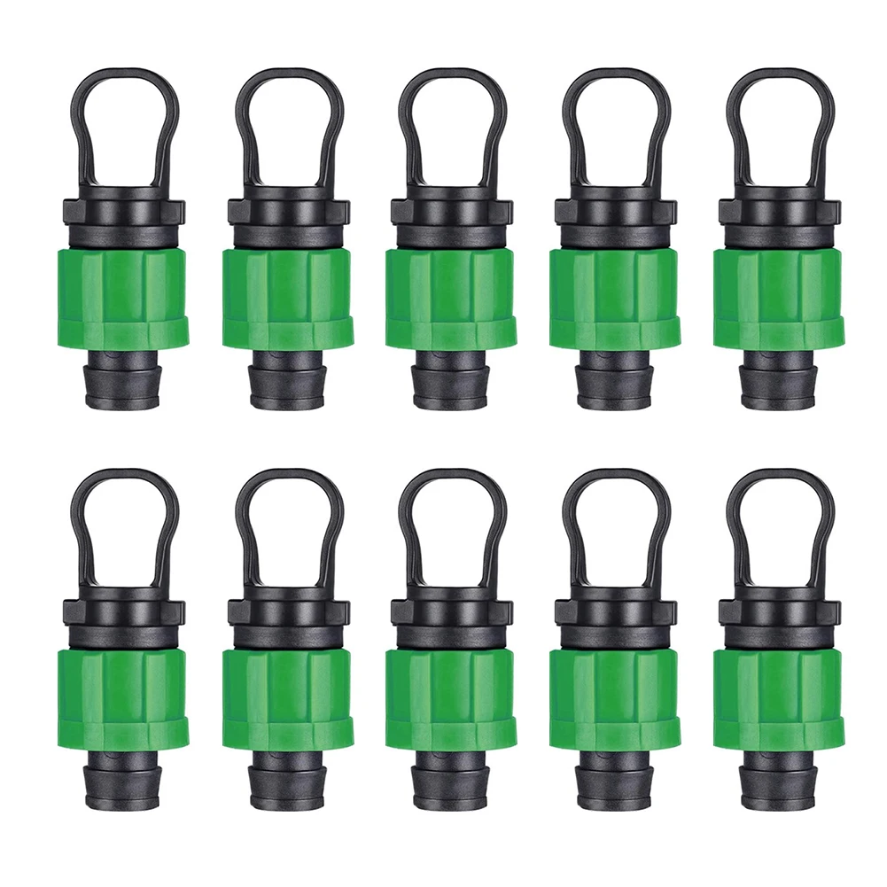 

10Pcs Drip End Fitting For With 16mm Drip Tape Tubing Sprinkler Garden Watering Equipment For Irrigation Pipe Joints