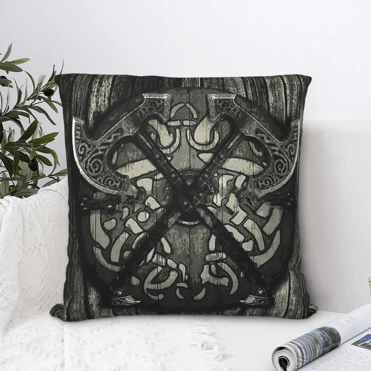 BATTLE SHIELD Throw Pillow Case Viking Vikings Backpack Cojines Covers DIY Printed Reusable Chair Decor
BATTLE SHIELD Throw Pillow Case Viking Vikings Backpack Cojines Covers DIY Printed Reusable Chair Decor