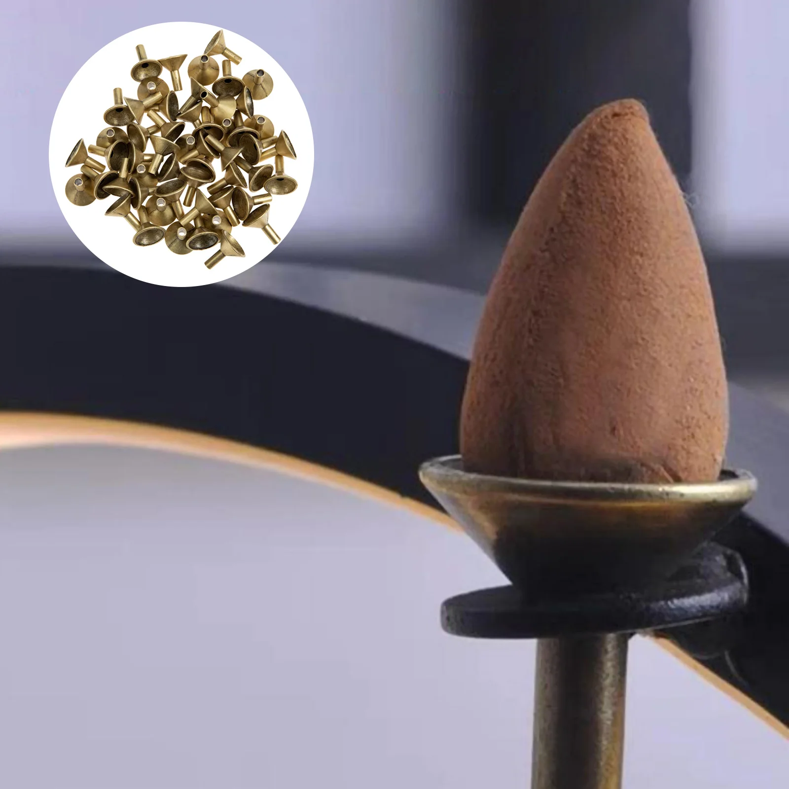 50 Pcs Shanto Decorative Trays Cones Holder Metal Stick Rack Backflow Reusable Sticks Alloy Stand Simple
50 Pcs Shanto Decorative Trays Cones Holder Metal Stick Rack Backflow Reusable Sticks Alloy Stand Simple