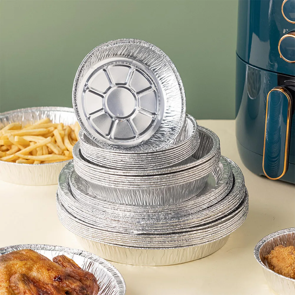 50PCS Round Aluminium Disposable BBQ Drip Pan Tray Foil Pans Liner Trays Takeout Containers Catering Party Portions Broiling Cup
50PCS Round Aluminium Disposable BBQ Drip Pan Tray Foil Pans Liner Trays Takeout Containers Catering Party Portions Broiling Cup