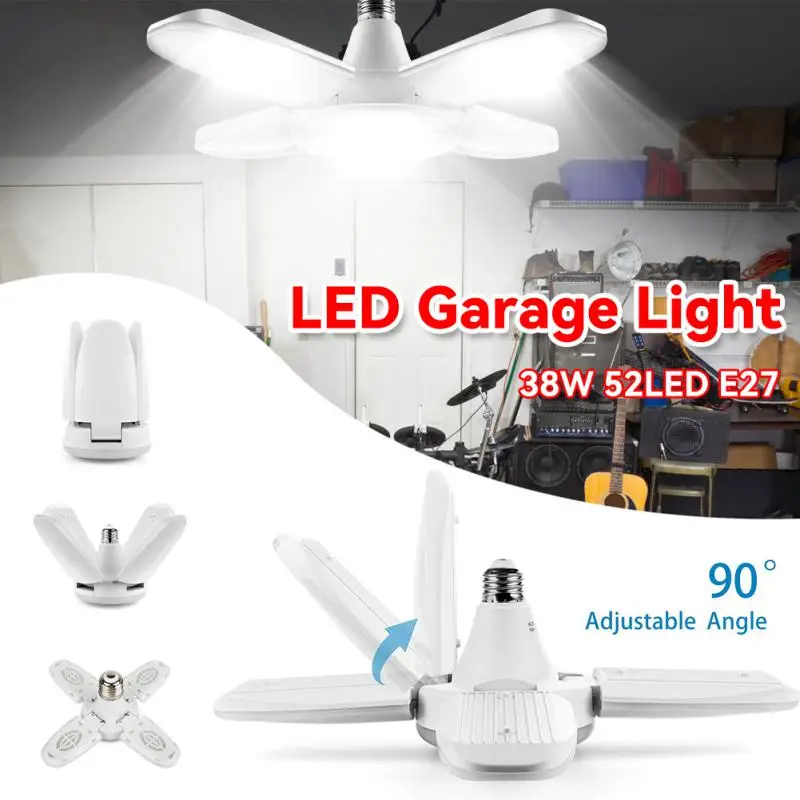 For Workshop Garage Led Garage Ceiling Lights Portable 38w Deformable Industrial Lighting Ajustable Folding Led Fan Garage Light
For Workshop Garage Led Garage Ceiling Lights Portable 38w Deformable Industrial Lighting Ajustable Folding Led Fan Garage Light